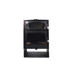 ESTUFA LEÑA ASTON HORNO + KIT HUMOS