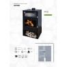 ESTUFA LEÑA ASTON HORNO + KIT HUMOS